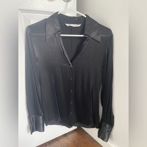 COPY - Zara Silky Button Up Blouse